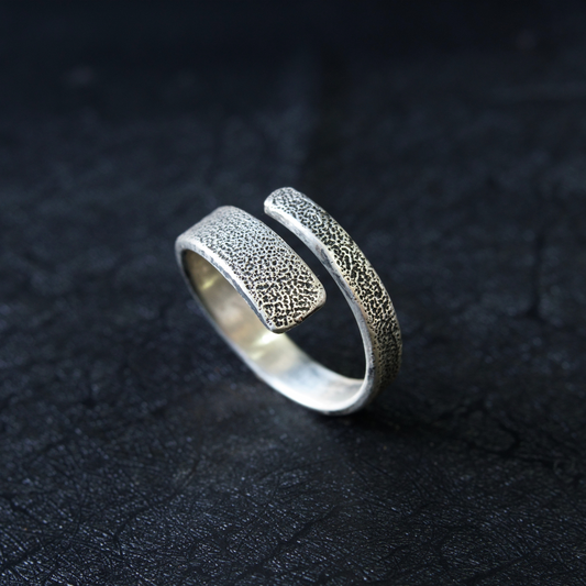 Anillo Arena Sombra Espiral